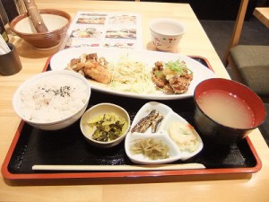 ”ごま焼き　チキンおろし竜田揚げ定食”