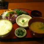 ”かつおのたたき定食”