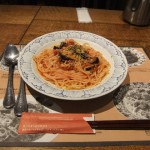 ベーコンとなすのスパゲッティ "ベーコンとなすのスパゲッティ"