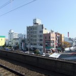 "10別府駅ホームからの眺め"