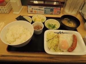 目玉焼き朝食