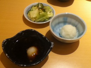 大根おろしと天つゆ 大根おろしと天つゆ
