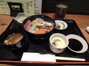 海鮮丼定食