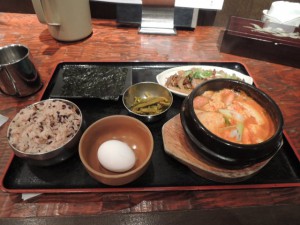 スンドゥブ定食