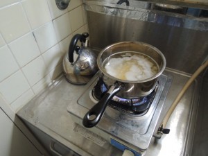 ゆでる