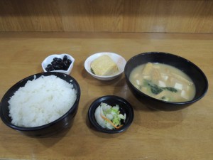 みそ汁朝食