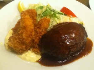 牡蠣バーグ