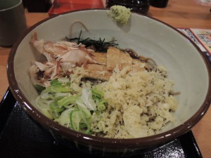 冷しきつね蕎麦