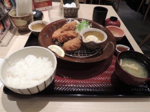 カキフライ定食
