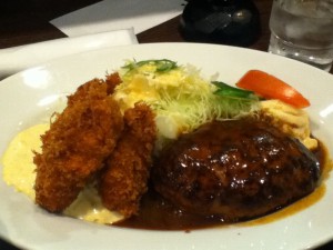 牡蠣バーグ