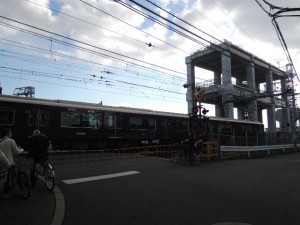 高架工事中