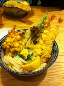 海老野菜天ぶっかけ