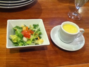 サラダとスープ