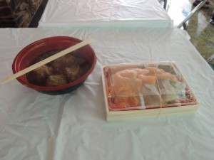 海鮮丼と鰯つみれ汁