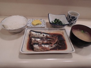 鰯の煮付け定食