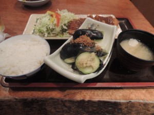 水茄子定食