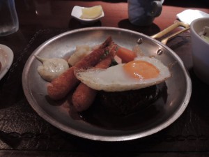 コンボ（エビフライ＋ハンバーグ）
