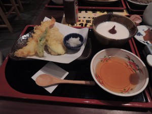 天ぷらと豆腐