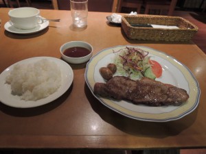 ステーキディナー
