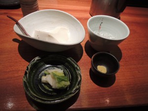 豆腐と漬物