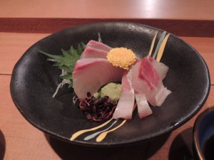 刺身（シマアジ＋カンパチ）