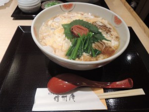 梅とじそば
