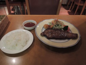 ステーキディナー