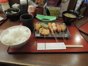 串カツ定食