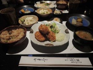カキフライ定食