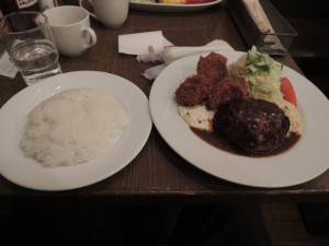 牡蠣バーグ