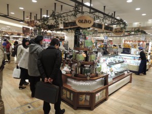 オリーブオイル売場
