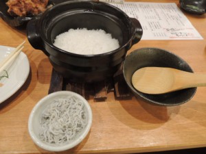 ご飯とシラス