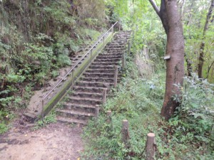 階段（堰堤越え）