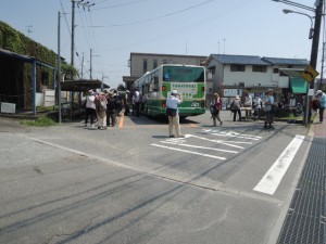 上ノ口バス停（臨時バス増発）