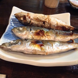 鯵塩焼き