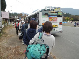 帰りのバス