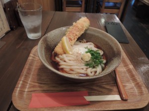 鯛ちくわ天と温玉のぶっかけ（温）