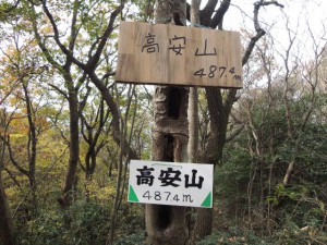 高安山　頂上