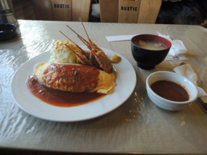 串カツオムライス