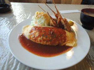 串カツオムライス（拡大）