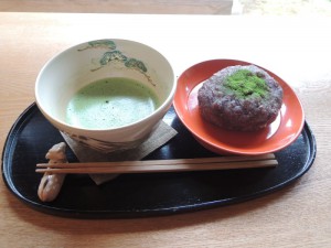 抹茶とぼたもち