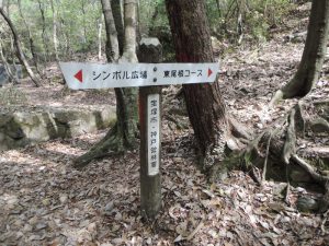 道標(東尾根コース)