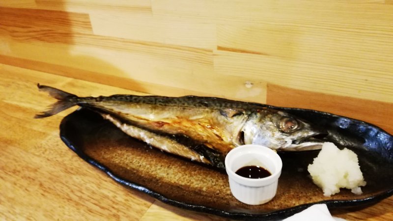 灰干し鯖焼き