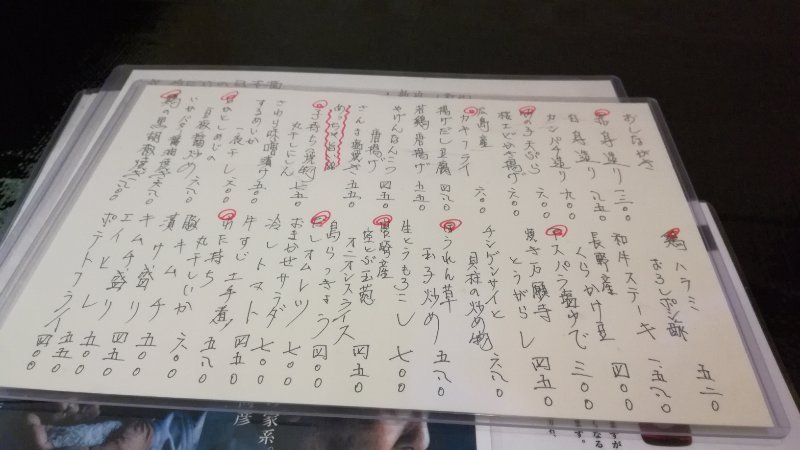 メニュー