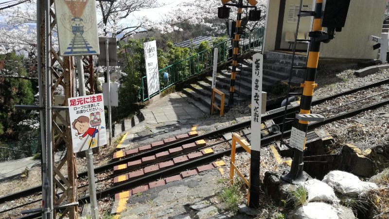 ケーブルカー線路