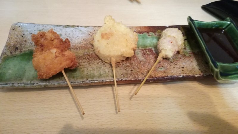 串カツ(プチトマト、山芋、豚バラ) 串カツ(プチトマト、山芋、豚バラ)
