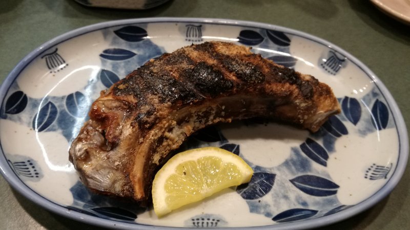 ブリカマ塩焼き