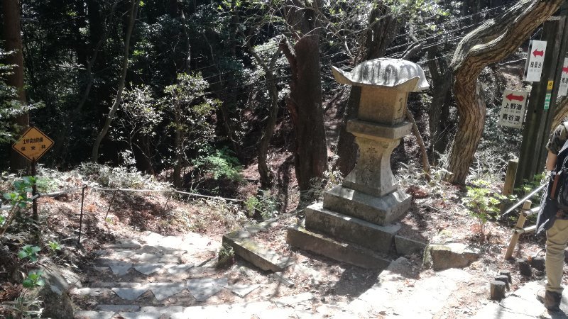 青谷道、上野道 下山口
