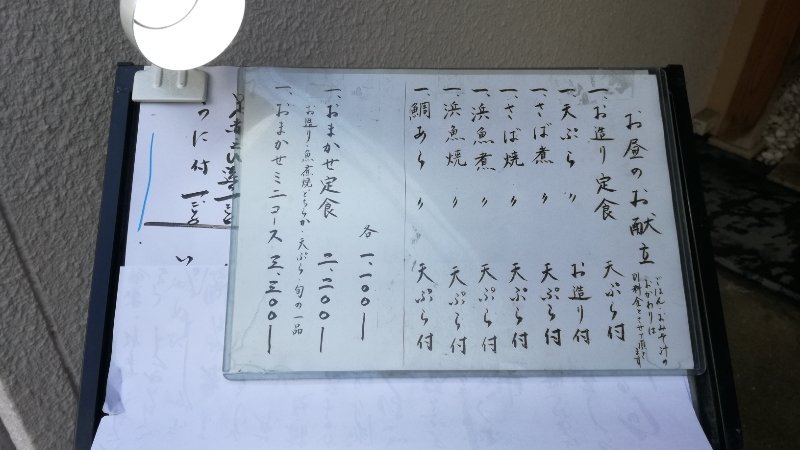 お昼のお献立