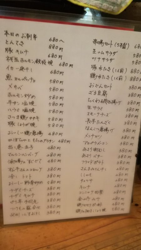 メニュー